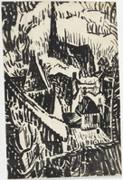 KT 2022 120
<br/>
Gezicht vanuit het raam op de daken van Woerden
<br/>
<em>Gestel, Leo (1881-1941)</em>